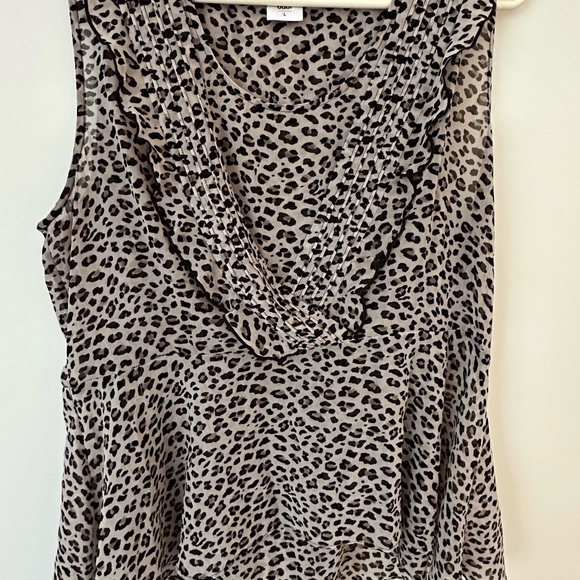 Cabi blouse, animal print, grey/black, size L - Picture 2 of 3